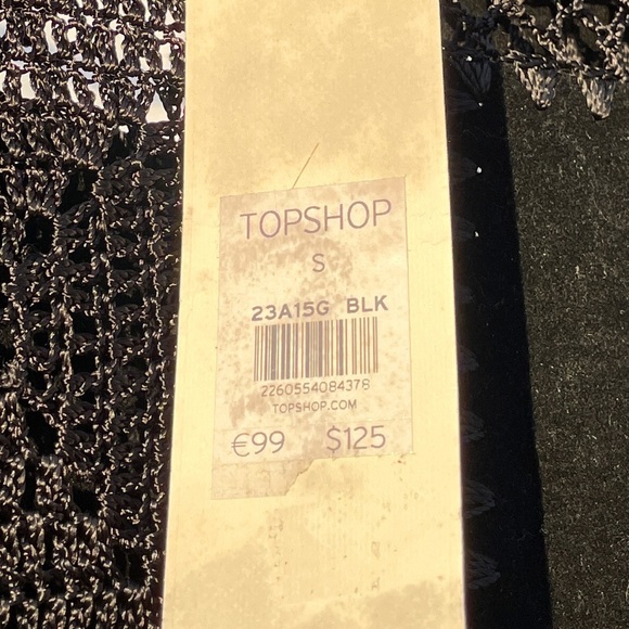 TOPSHOP Patchwork Boho Fringe Festival Crochet Crop Top NWT SMALL - Picture 4 of 8